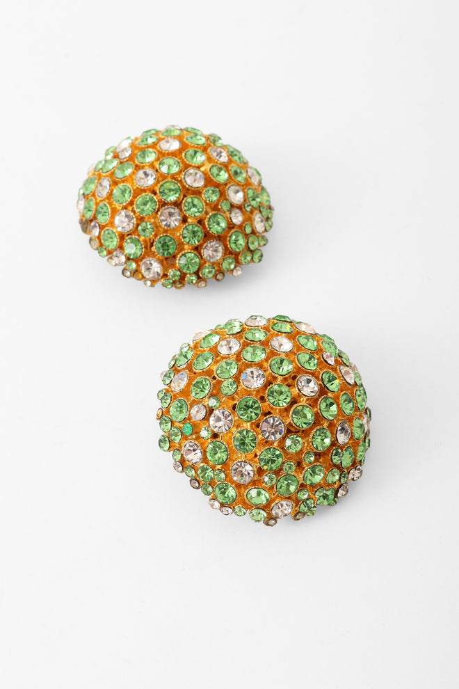Prism Ball Button Earrings up close @ Recess LA 