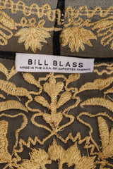 Embroidered Floral Lamé Jacket by Bill Blass  label @ Recess LA