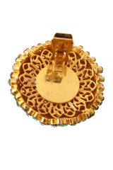 Prism Ball Button Earrings back wear @ Recess LA 