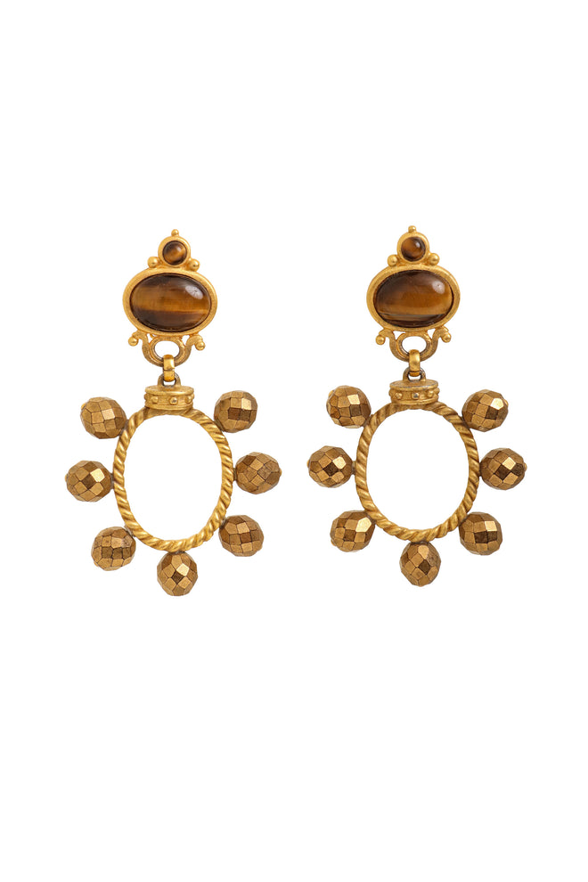 Bead Hoop Earrings by Linda Levinson @ Recess LA
