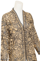Embroidered Floral Lamé Jacket by Bill Blass on mannequin close @ Recess LA