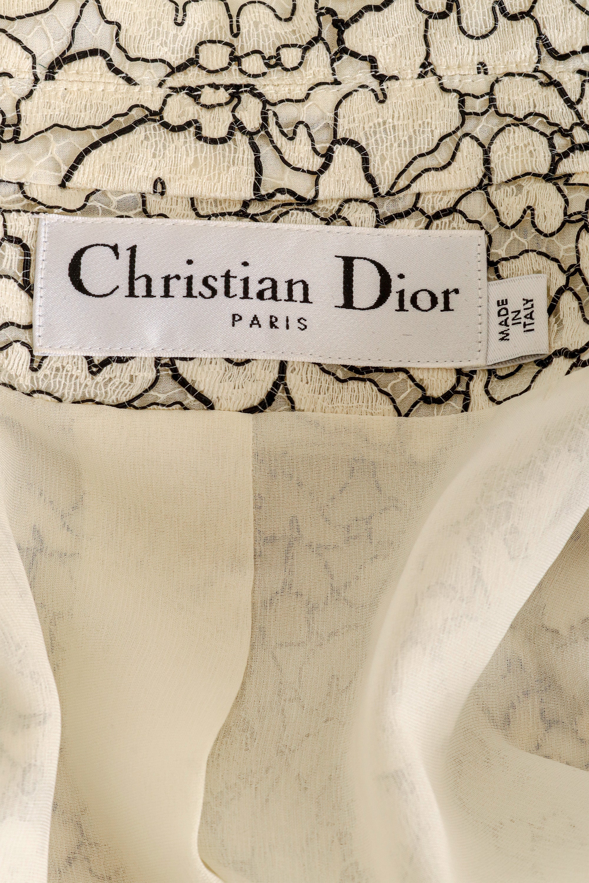 Lace Jacket & Bra Top Set by Christian Dior jacket label @ Recess LA