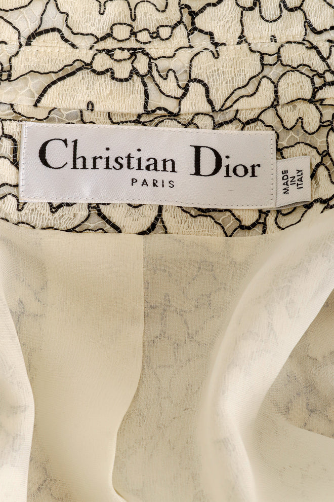 Lace Jacket & Bra Top Set by Christian Dior jacket label @ Recess LA