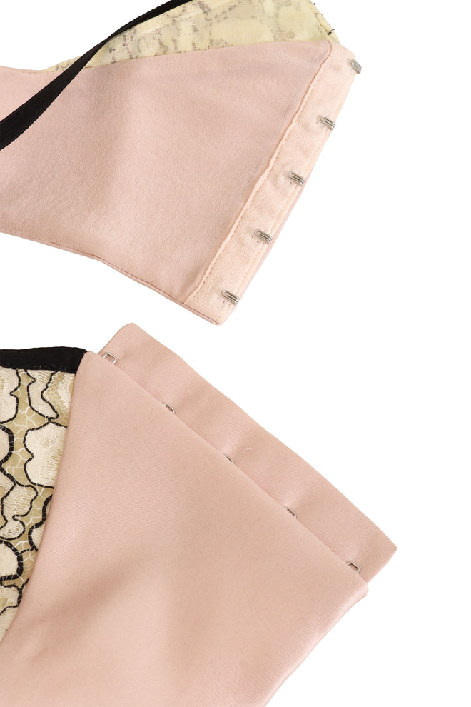 Lace Jacket & Bra Top Set by Christian Dior bra closure @ Recess LA
