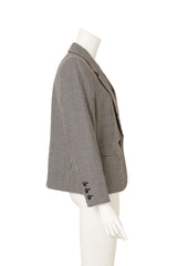 Vintage Yves Saint Laurent Rive Gauche Houndstooth Wool Blazer and Vest Set blazer side @ Recess LA 