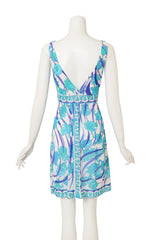 1960's Emilio Pucci for Formfit Rodgers Abstract Floral Sheer Mini Dress back @ Recess LA 