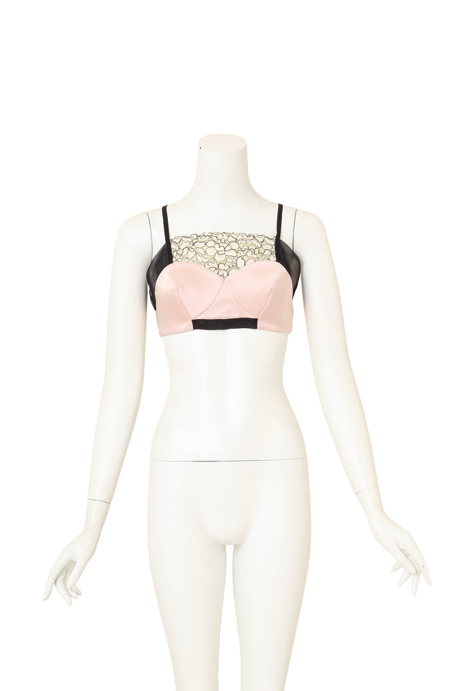 Lace Jacket & Bra Top Set by Christian Dior on mannequin bra front @ Recess LA