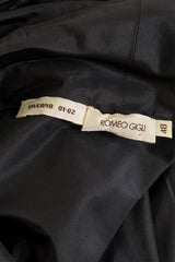 Vintage Romeo Gigli Wool Cowl Neck Funnel Dress tag @ Recess LA 