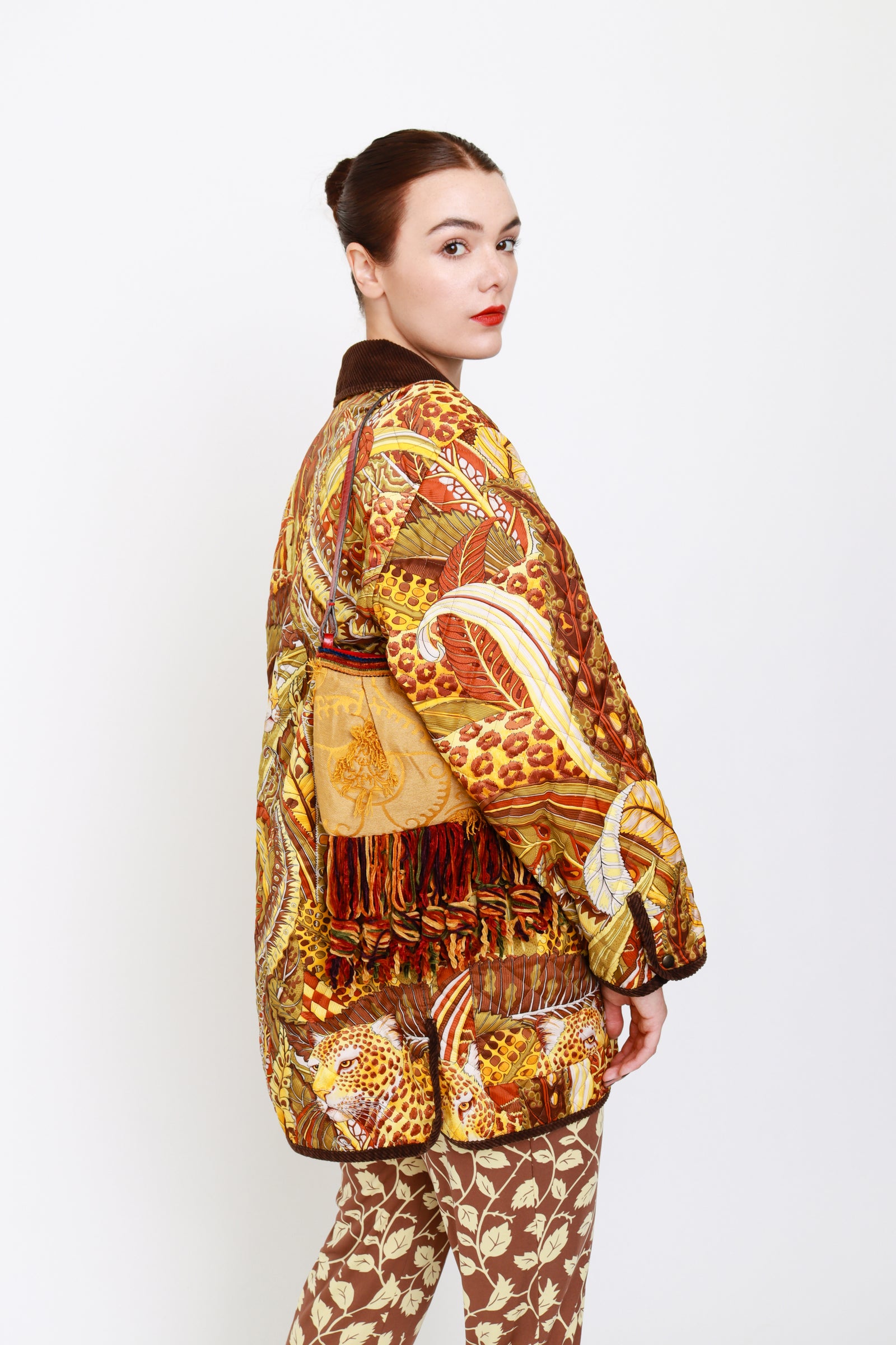 Vintage Salvatore Ferragamo Quilted Jungle Leopard Jacket – Recess