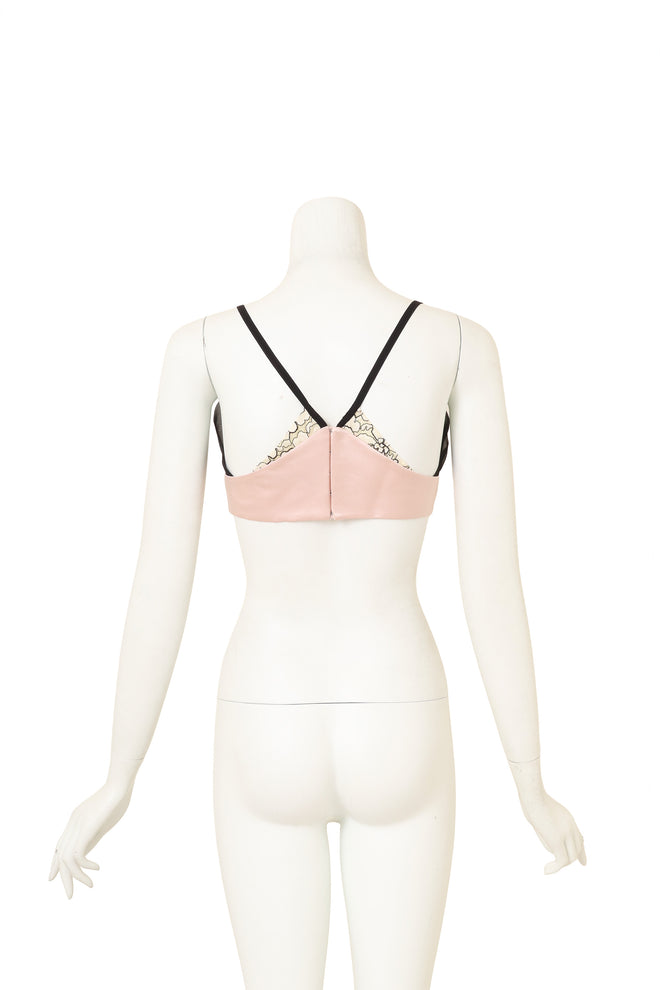 Lace Jacket & Bra Top Set by Christian Dior on mannequin bra back @ Recess LA