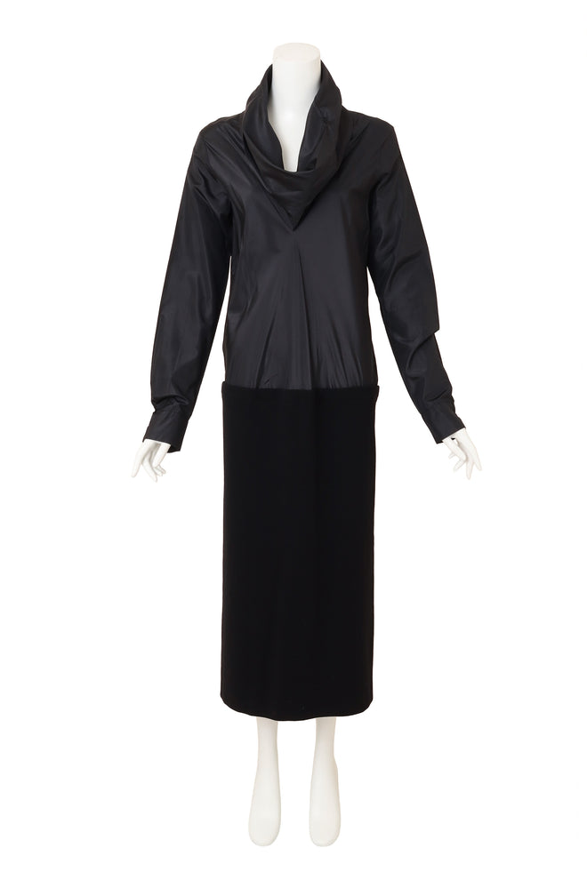 Vintage Romeo Gigli Wool Cowl Neck Funnel Dress @ Recess LA 