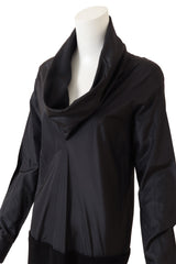 Vintage Romeo Gigli Wool Cowl Neck Funnel Dress close up @ Recess LA 