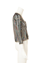 Halston 1980 F/W Fireworks Sequin Evening Jacket side @ Recess LA 