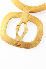 Modernist frame necklace by Lanvin signature @ Recess LA