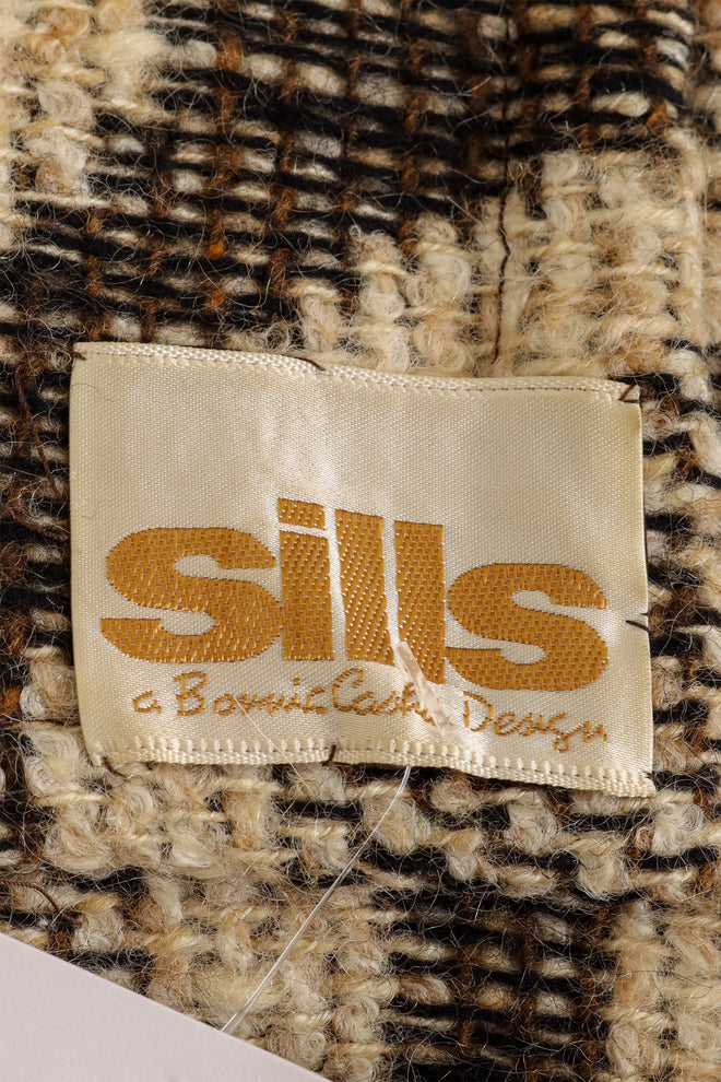 Bonnie Cashin for Sills 1960's Atomic Circle Wool Tweed Jacket label @ Recess LA