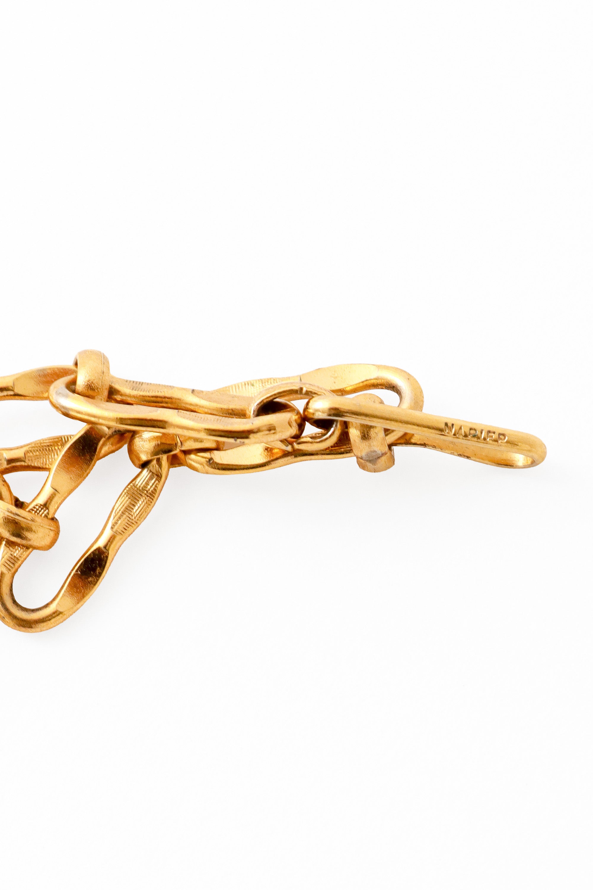 Hammered Plate Drop Necklace by Napier signature @ Recess LA