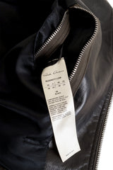 Rick Owens Calf Leather Stooges Moto Jacket label @ Recess LA 