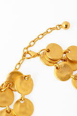 modernist hammered disc necklace clasp @ Recess LA