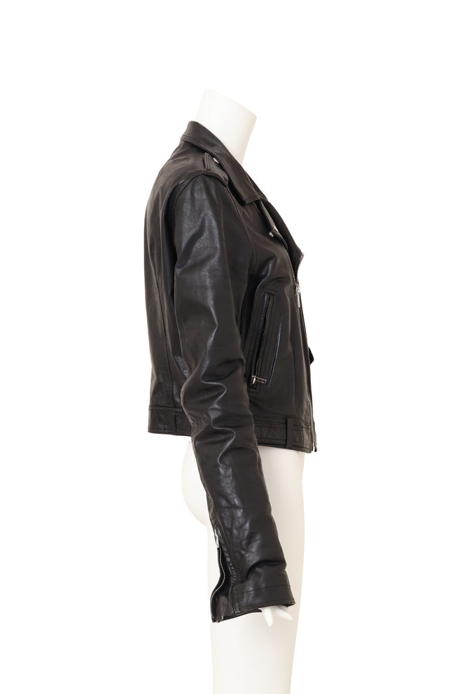 Rick Owens Calf Leather Stooges Moto Jacket side @ Recess LA 