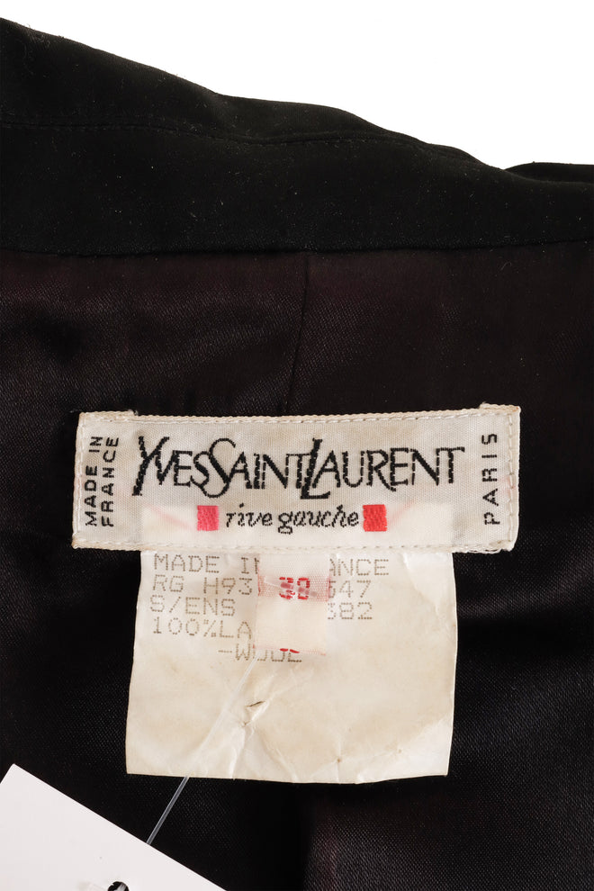 Crystal Button Suit Set by Yves Saint Laurent label @ Recess LA