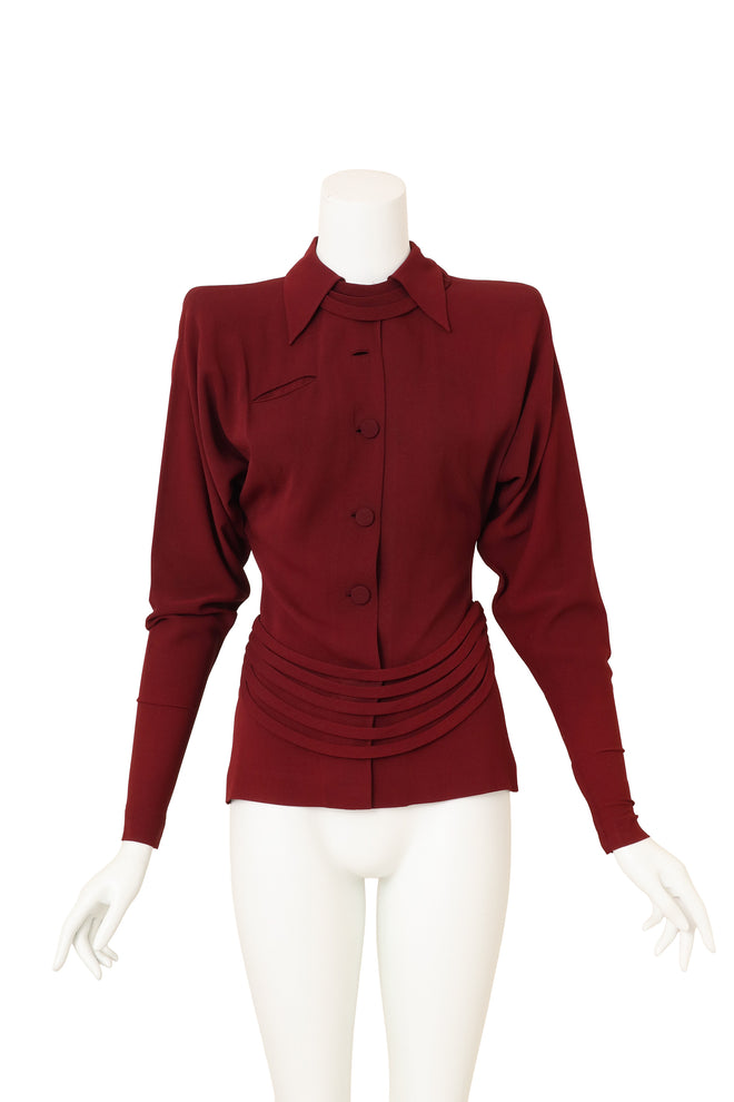 1940's Gilbert Adrian Structured Sash Jacket @ Recess LA 