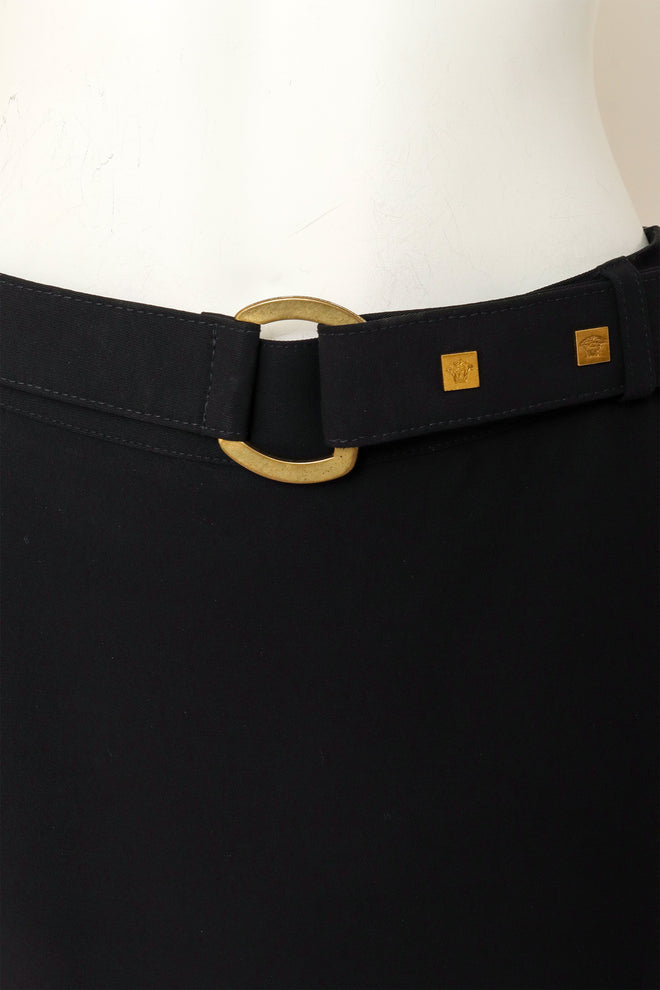 High Vent Pencil Skirt belt details @ Recess LA 