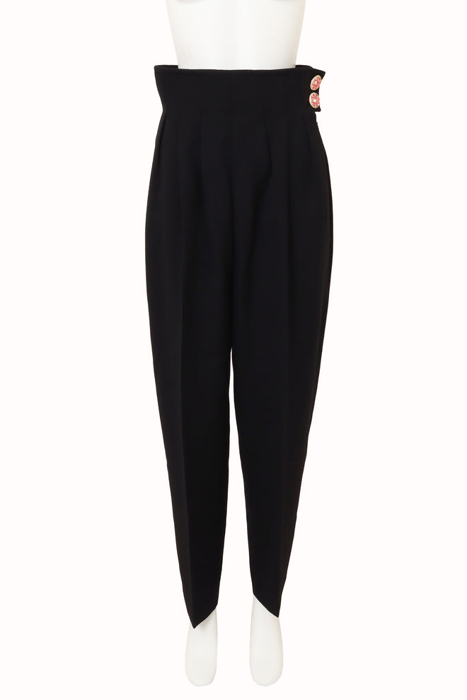 Crystal Button Suit Set by Yves Saint Laurent on mannequin pants only  @ Recess LA