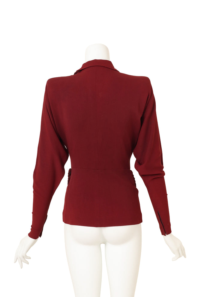 1940's Gilbert Adrian Structured Sash Jacket back @ Recess LA 