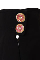 Crystal Button Suit Set by Yves Saint Laurent buttons close  @ Recess LA
