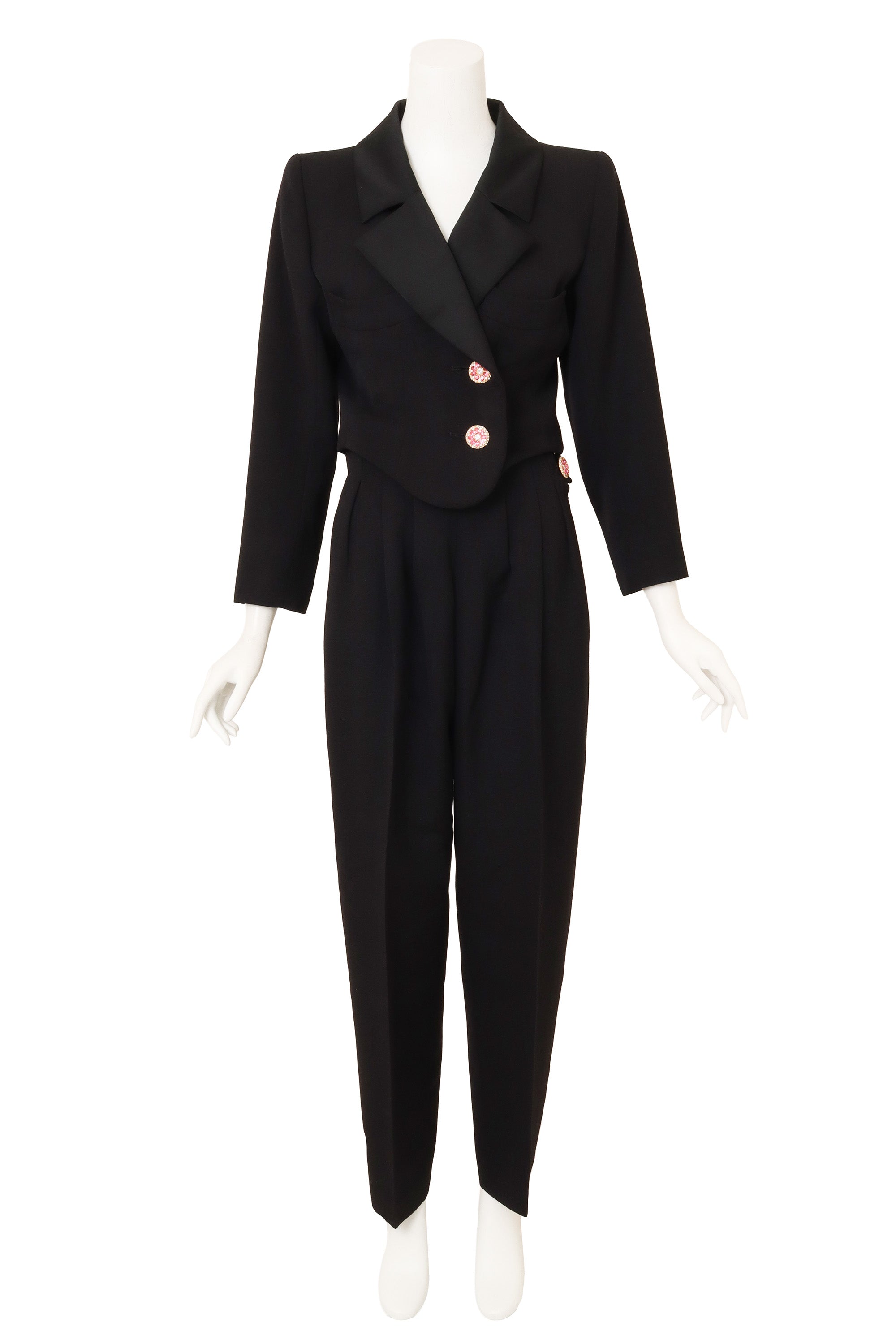 Crystal Button Suit Set by Yves Saint Laurent on mannequin @ Recess LA