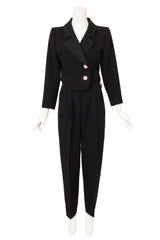 Crystal Button Suit Set by Yves Saint Laurent on mannequin @ Recess LA