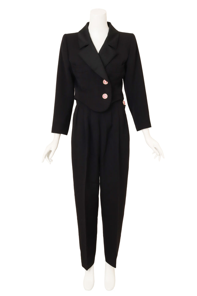 Crystal Button Suit Set by Yves Saint Laurent on mannequin @ Recess LA