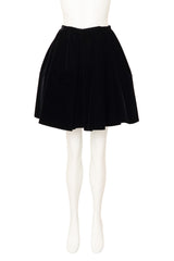 Flared Velvet Circle Skirt by Alaia on mannequin @ Recess LA 