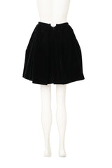 Flared Velvet Circle Skirt by Alaia on mannequin back @ Recess LA 