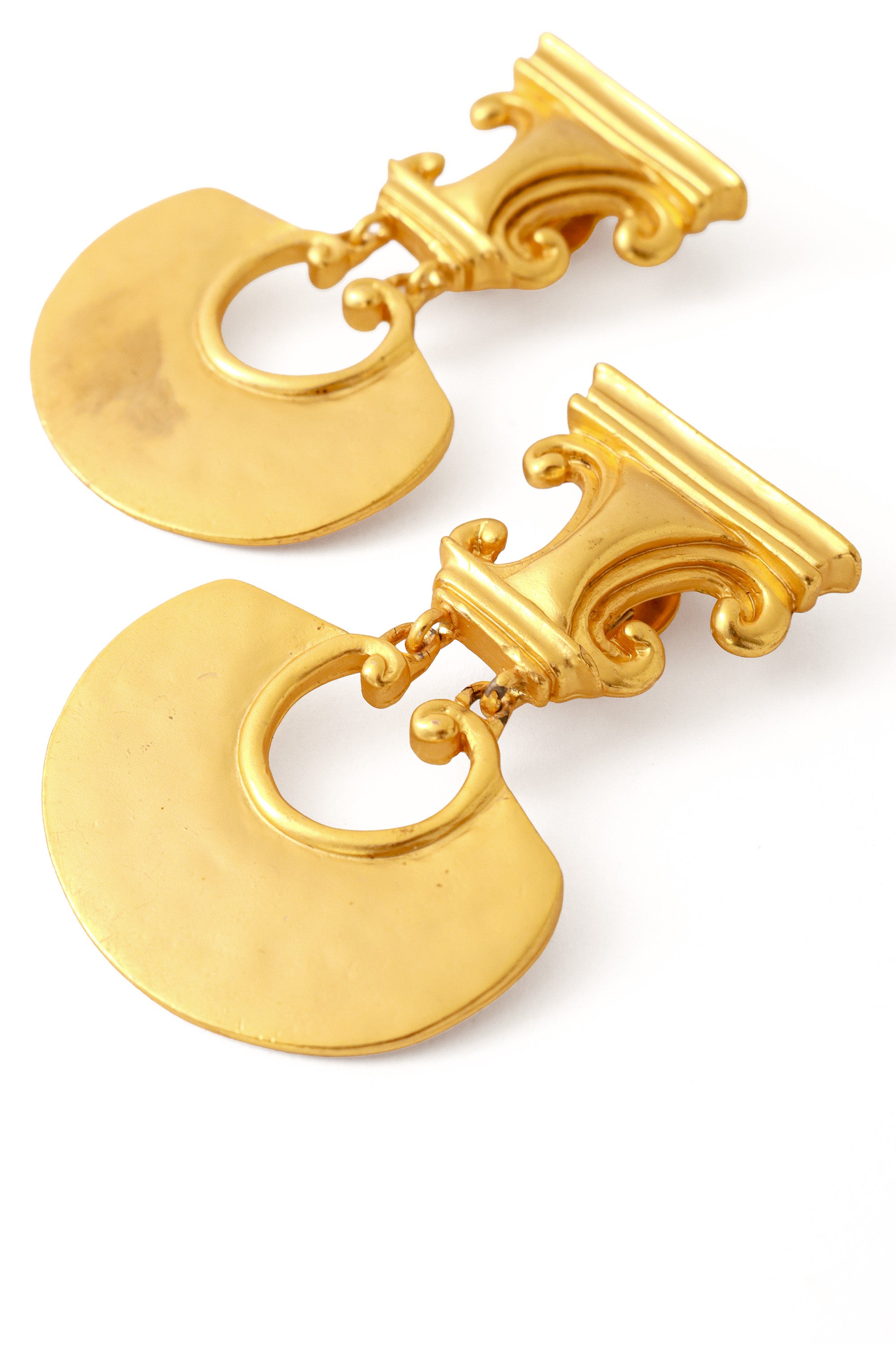 Etruscan Pillar Earrings close up @ Recess LA