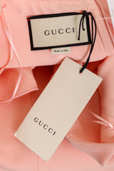Gucci 2017 F/W Ruffle Trim Mini Dress label @ Recess LA 