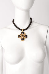 Maltese Cross Necklace on mannequin @ Recess LA