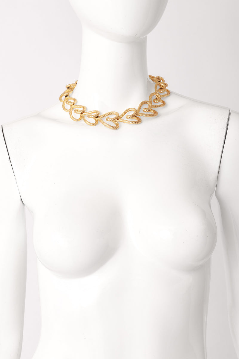 heart collar necklace by Christian Dior on mannequin @ Recess LA