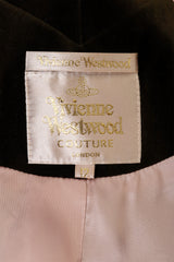 Structured dutch velvet blazer by Vivienne Westwood label @ Recess LA 
