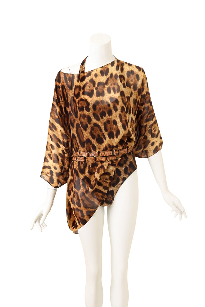 Michael Kors Swimsuit, Poncho & Belt Set on mannequin @ Recess LA