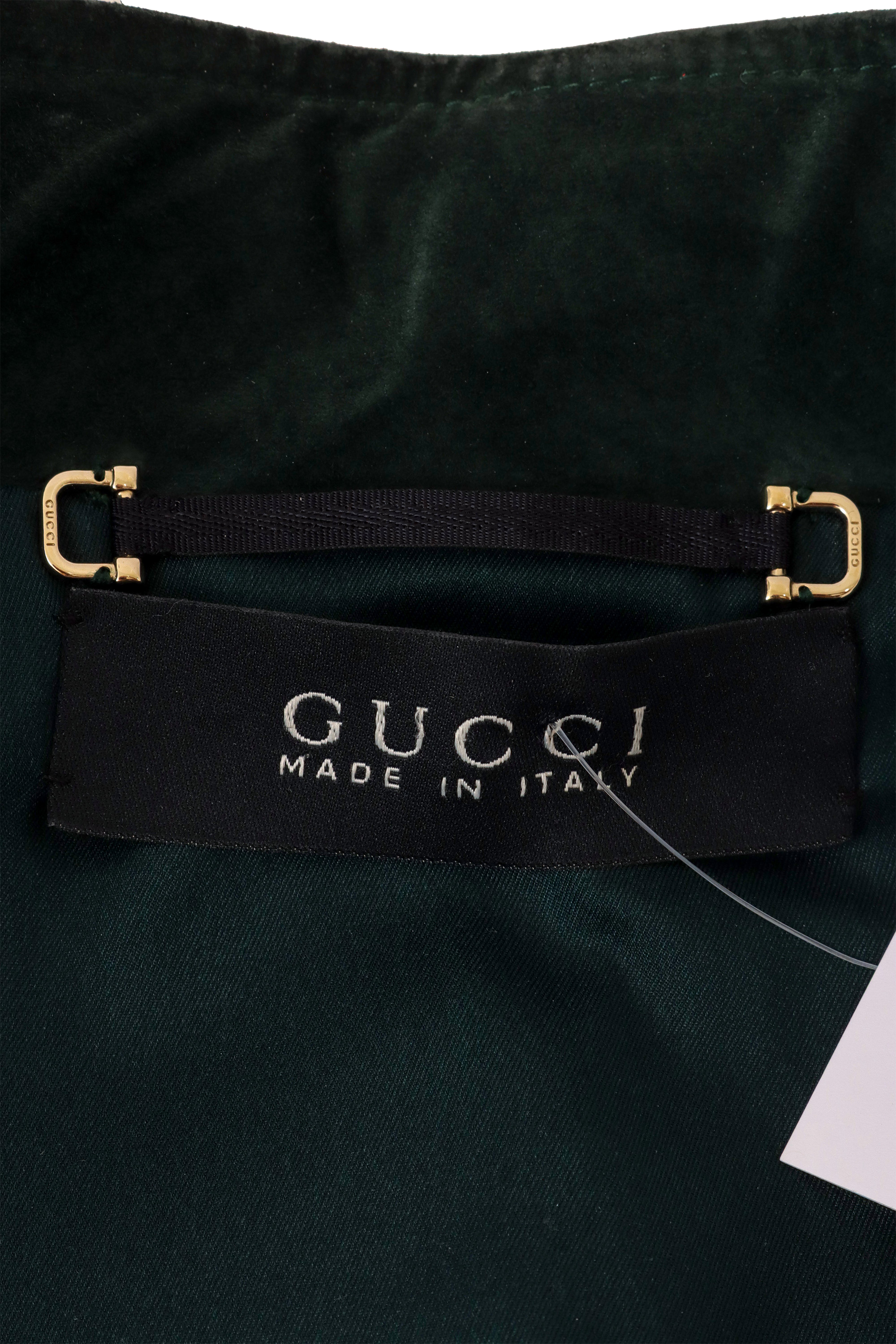 Quilted suede jacket by Gucci label @ Recess LA