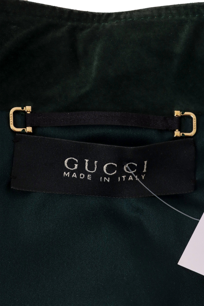 Quilted suede jacket by Gucci label @ Recess LA