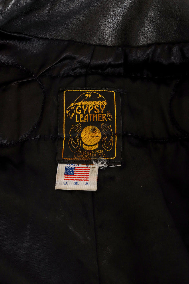 Vintage Fringe Leather Concho Jacket by Gypsy Leather label @ Recess LA