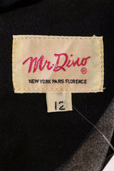 Vintage Mr. Dino Geometric Sunburst Shawl Dress label @ Recess LA