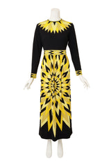 Vintage Mr. Dino Geometric Sunburst Shawl Dress front @ Recess LA