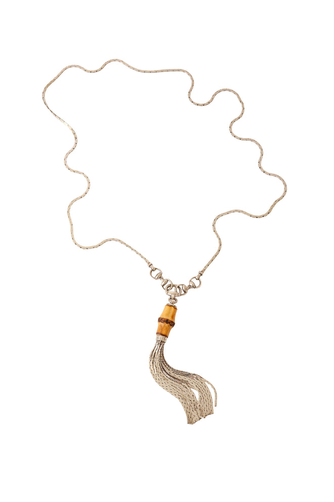 Gucci bamboo tassel necklace @ Recess LA
