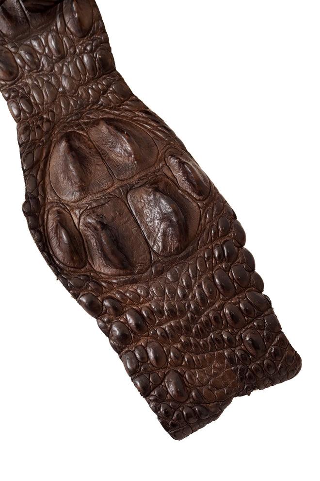 2005 S/S Brown Crocodile Belt buckle details @ Recess LA 