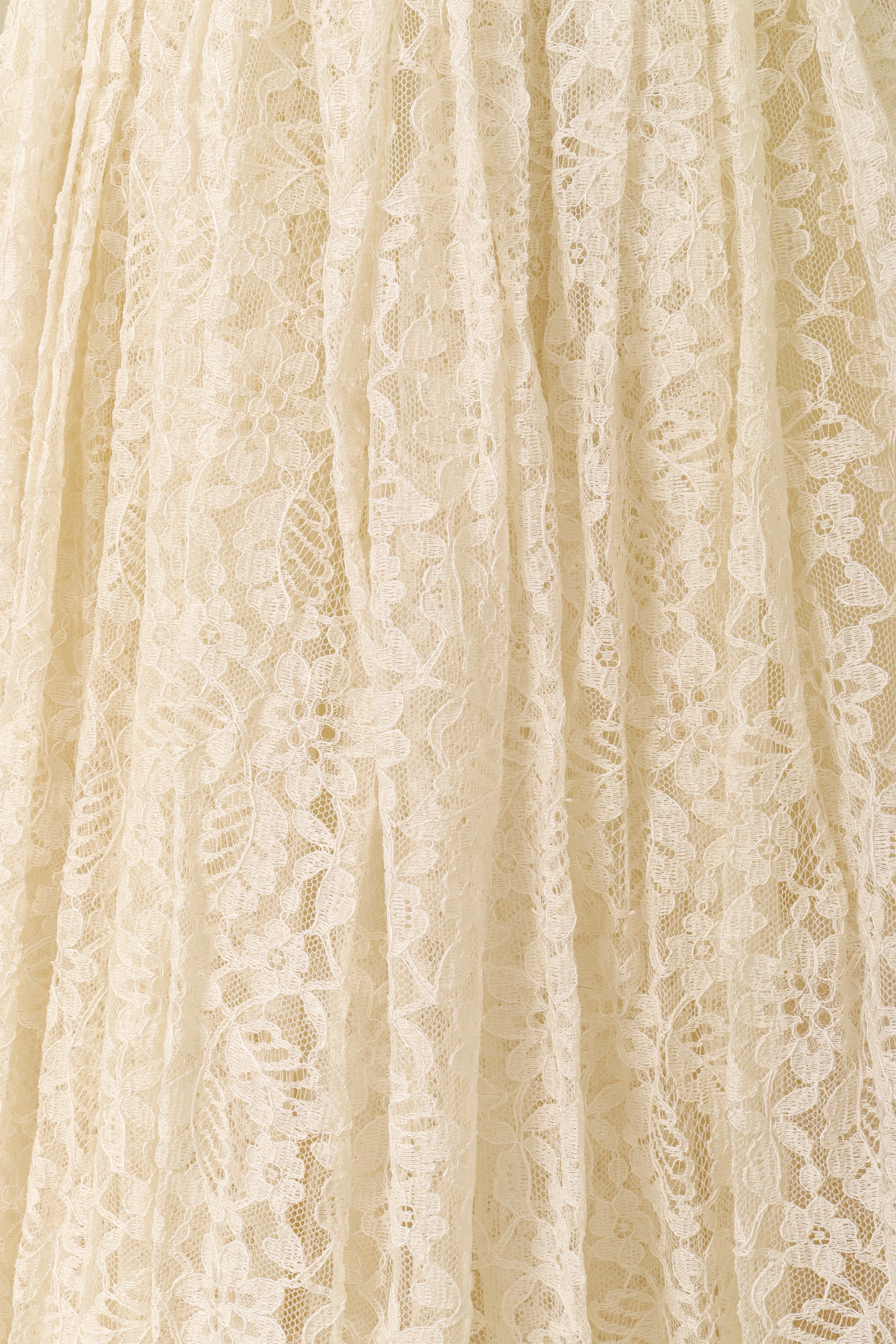 Lace Tea Length Wedding Dress fabric @ Recess LA