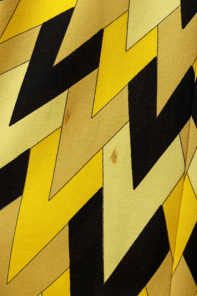 Vintage Mr. Dino Geometric Sunburst Shawl Dress mark 1 @ Recess LA