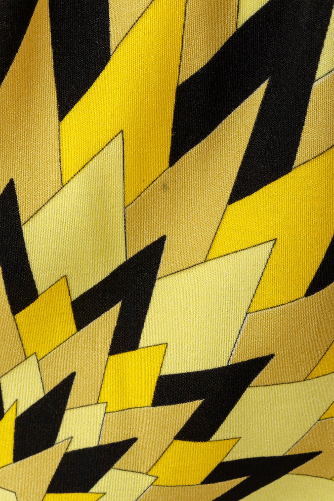 Vintage Mr. Dino Geometric Sunburst Shawl Dress mark 3 @ Recess LA